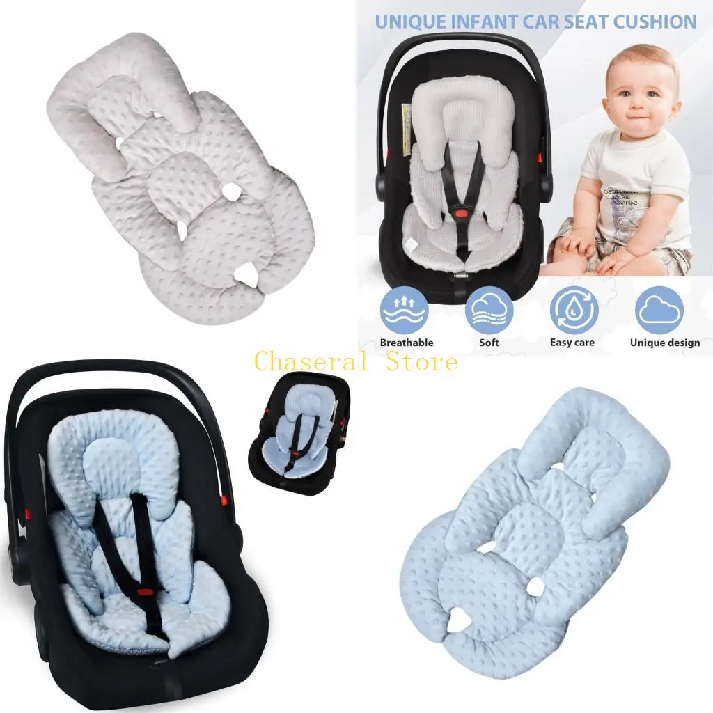 

E7CE подушка для детской коляски, двухсторонняя дышащая подушка для сиденья детской коляски с точечной подкладкой, подкладка для