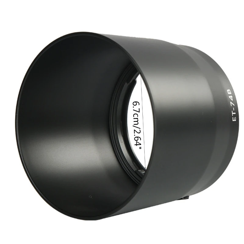 67mm Circular Camera Lens Hood ET-74B ET74B For Canon EF 70-300mm f/4-5.6 IS II USM Zoom & RF 100-400mm F5.6-8 Lens