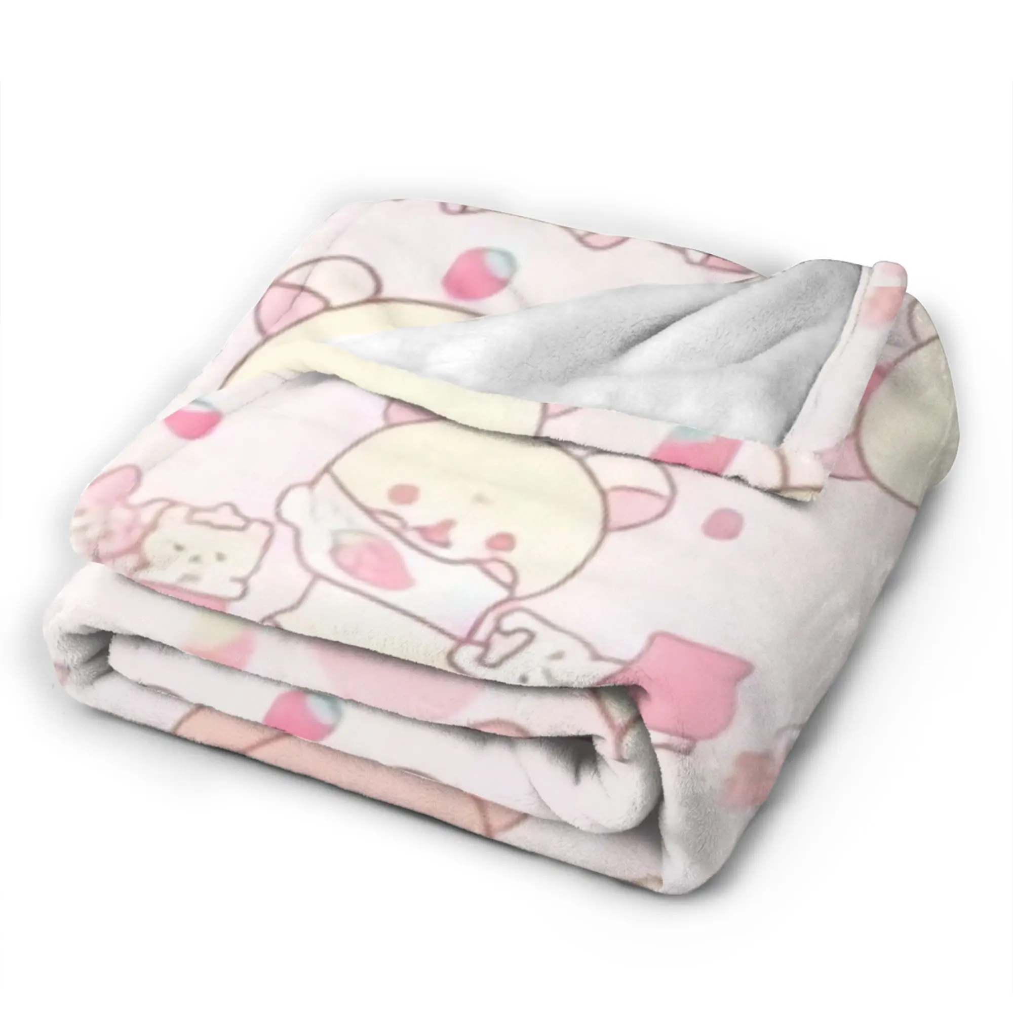 Cute Bear Rilakkuma (7) Warm Blanket  Students Plush Throw Blanket Fashion Outdoor Flannel Bedspread Sofa Bed Cover