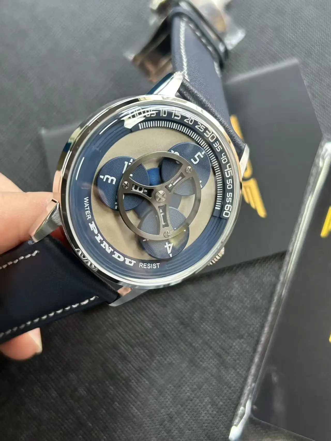 PINDU Design New Miyota 8215 Movement Mechanical Watch Men 40mm Sapphire glass stainless steel Waterproof Luxury Automatic Watch