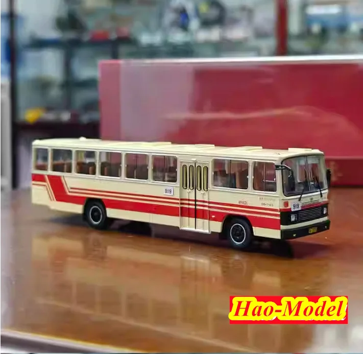 Juguete de aleación fundido a presión para niños, modelo de autobús DD6111CT Pekín 1/64, regalos de cumpleaños para niños, exhibición de colección de Hobby, amarillo, 919