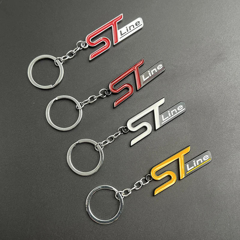 2024 Zinc Alloy Men Luxury Women Car Keychain For Focus FIESTA Kuga ESCAPE Vignale PUMA Ford ST Line Keychain Accessories