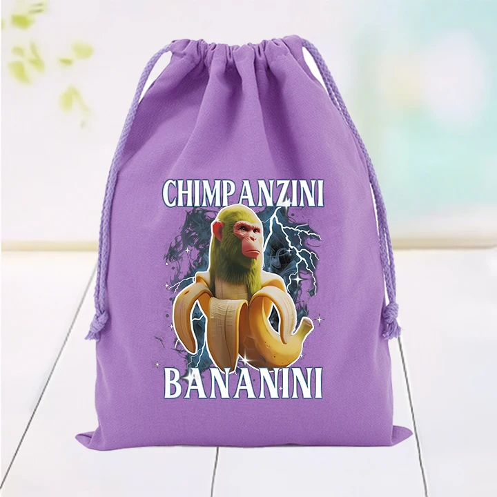 

Italian Brainrot Bundle Pocket Pure Cotton Handheld Storage Bag Cute Cartoon Pattern Bundle Pocket Children's Birthday Gift