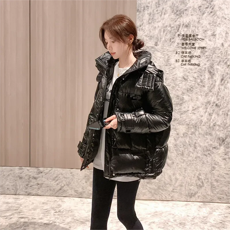 New Korean Casual Thick mid-length Hooded Coat For Women In Autumn Winter Loose Fashionable Versatile And Warm Cotton Jacket