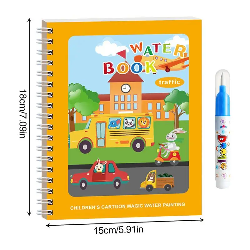 นํากลับมาใช้ใหม่สีน้ําหนังสือปากกาเด็กภาพวาดหนังสือ Early การศึกษาอุปกรณ์ศิลปะเด็กปริศนาของเล่น