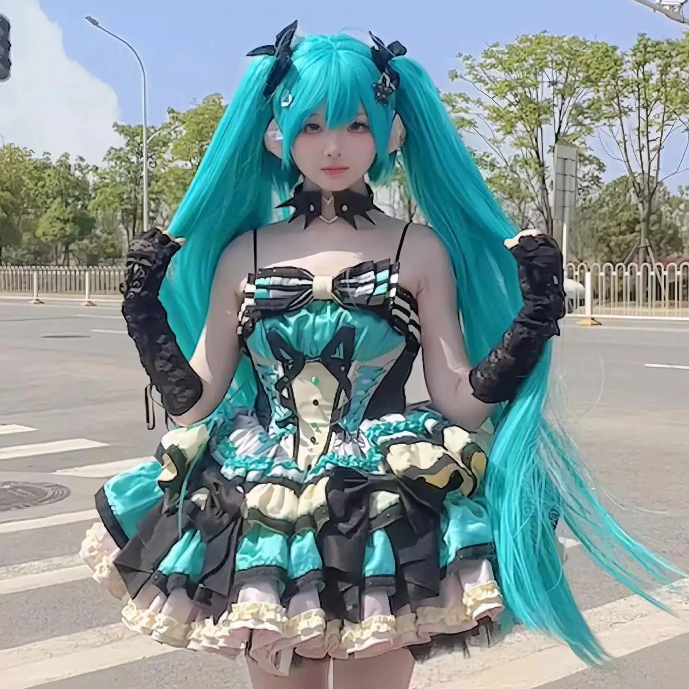 Subculture Y2k Cosplay Costume Sweet Girl Kawaii Tube Top Dress Female Slim  Elegant Gothic Birthday Party Dress Singing Clothes - AliExpress 200000345