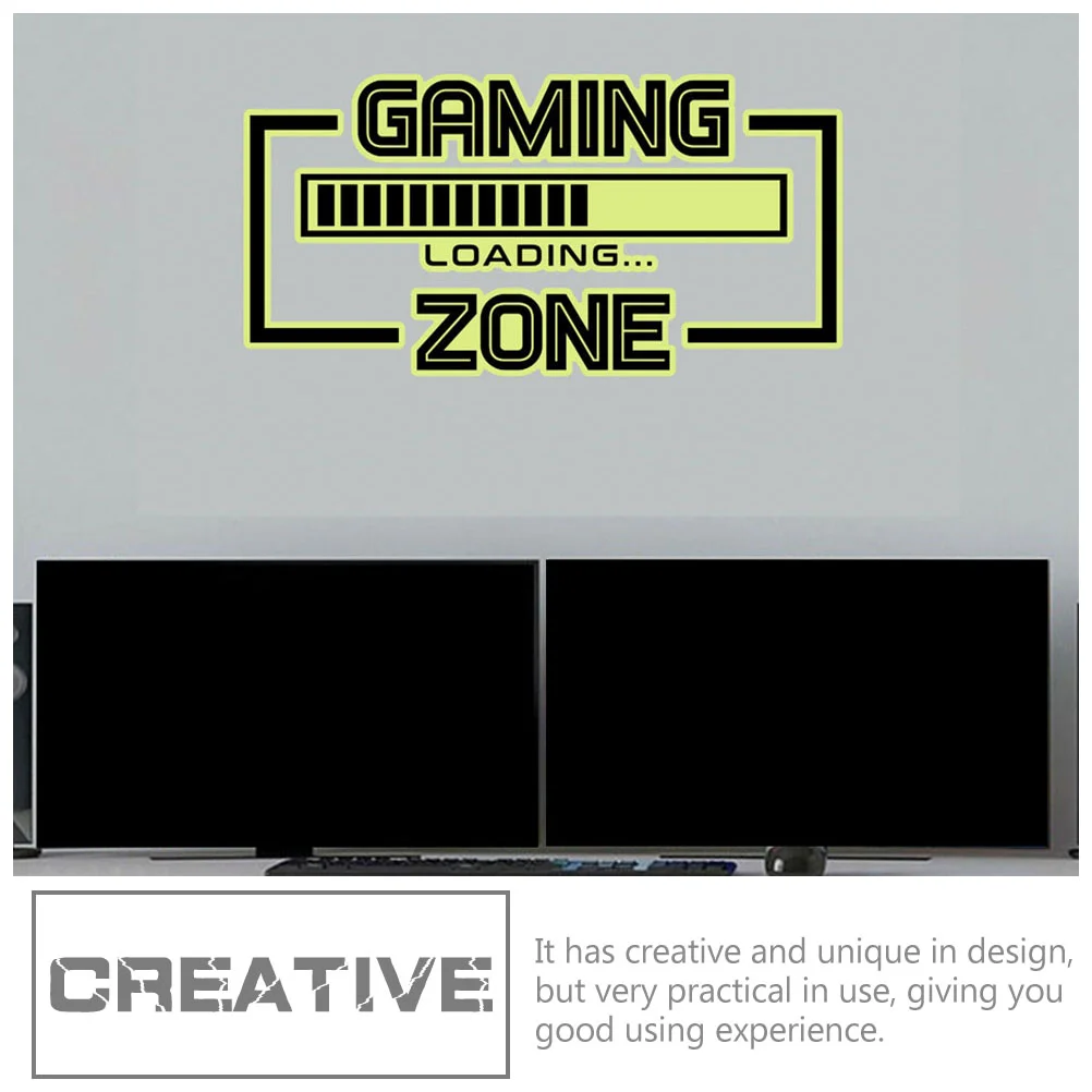 Game Glow Stickers Gaming Zone Decorative Wall Gaming-zone Reflective Decal Loading Self-adhesive Fluorescence