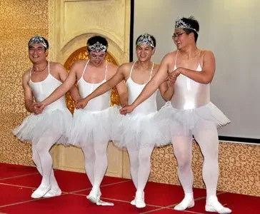 

Men's Hilarious Version Ballet Dress for Swan Lake Performance Four Little Swans Ballet Adult Elegant Ballet Dress