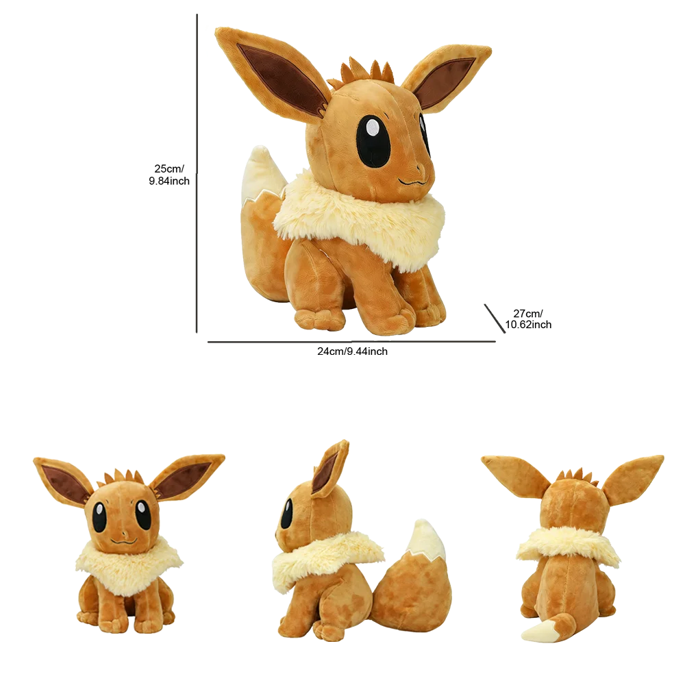 Sylveon Umbreon Espeon Leafeon Plüschtiere, niedliche Eevee-Kuscheltiere, Peluche-Puppen für Kinder, Geschenke mit Sammlerwert, 24 cm – Detail 9