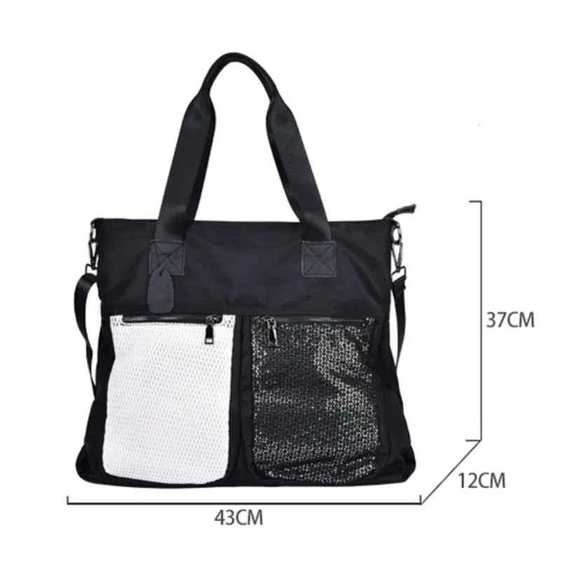 Gagività Casual Tote di grande capacità con cerniera in Nylon borsa grande con manico borsa da donna borsa a tracolla per Shopping borse multitasche