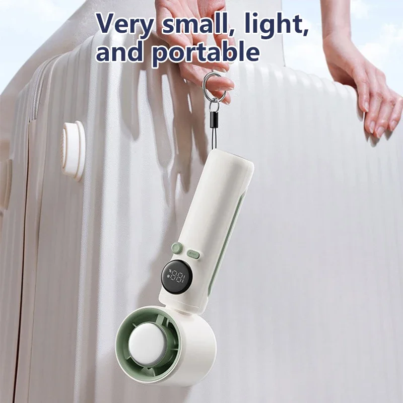 Kipas Listrik Kecepatan Tinggi Genggam 100 Tenaga Angin Kecepatan Dapat Disesuaikan Tanpa Batas Kipas Turbo Nyaman 4000MAH dengan Fungsi Pendinginan