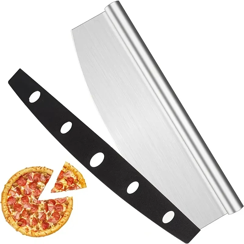 1pc advanced Edelstahl Pizza Messers ch neider, Salats chredder, Käse messer Backwerk zeug, kann in einer Spülmaschine gewaschen werden,