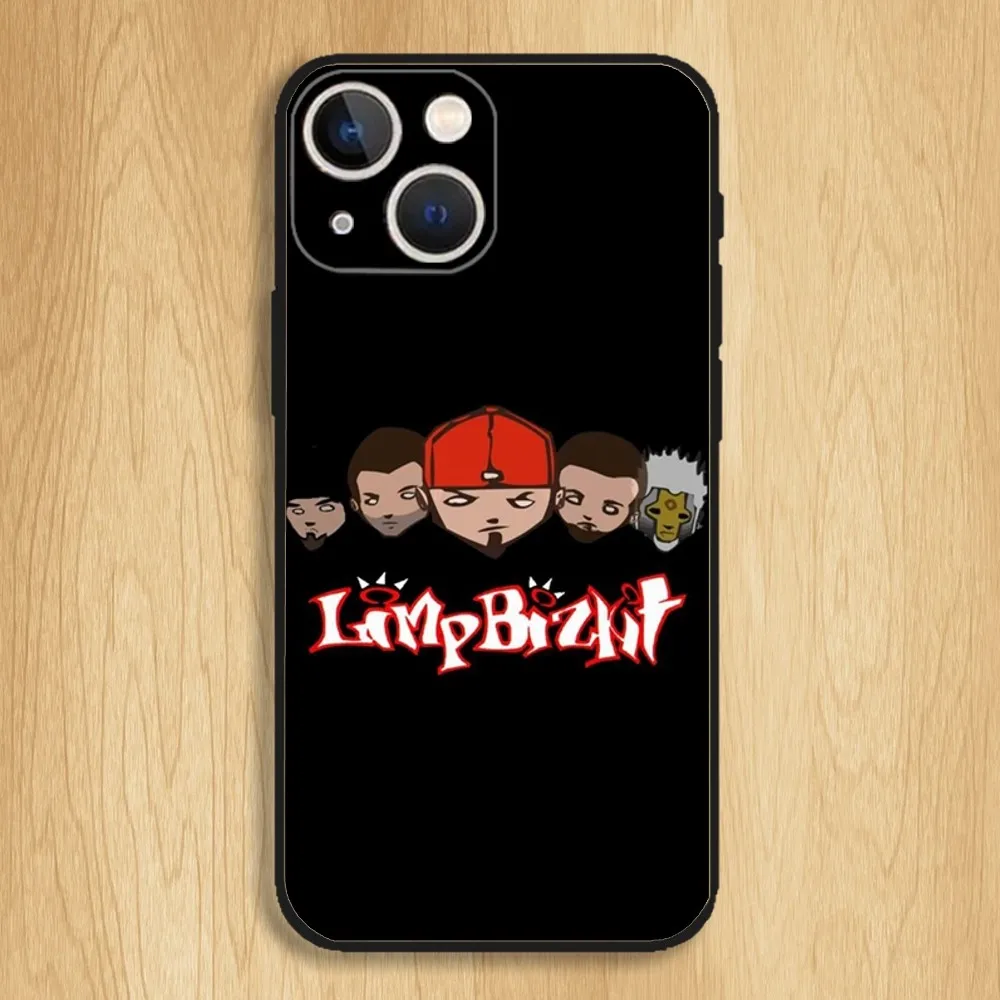 L-Limp B-Bizkit Rock Band Phone Case For iPhone15,14,13,12,11,Pro,Max,Plus,Mini,X,XS,XR,8,7,6,S,Plus,SE Soft Black Case