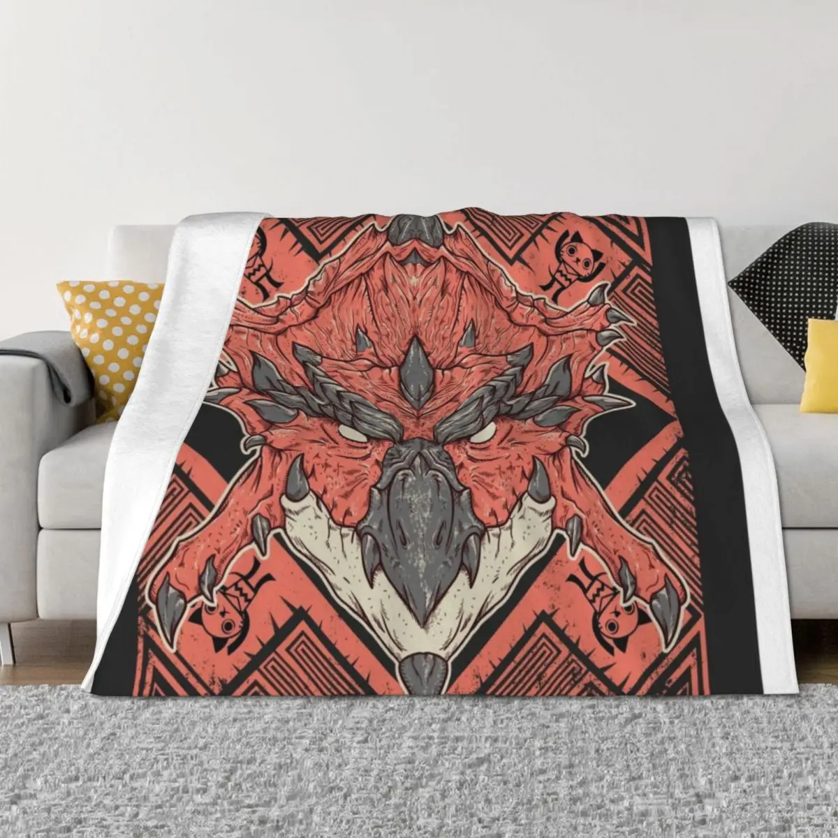 

Hunting Club: Rathalos Throw Blanket Plush Kid'S Luxury Thicken Decorative Sofa Blankets