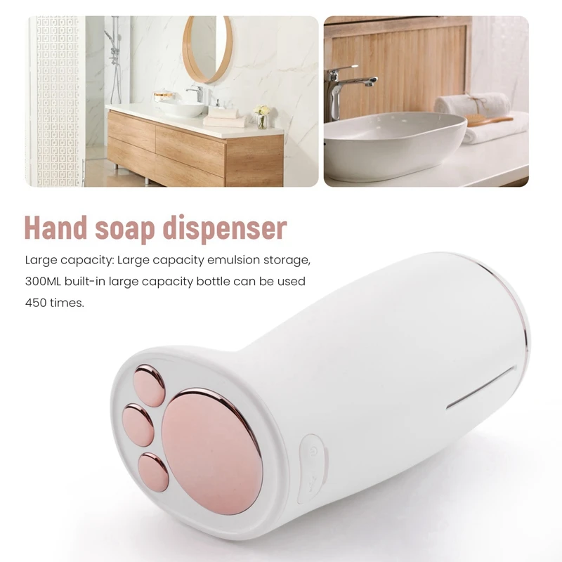 Dispenser Intelligent Induction Hand Washing Machine 300ML USB Charge Waterproof Smart Soap Dispenser For Healthy