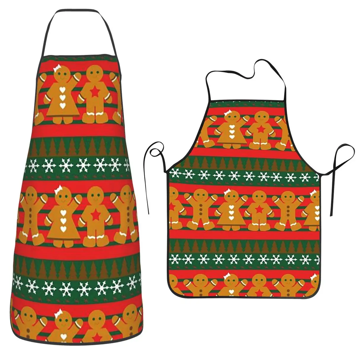 

Merry Christmas & Happy Holidays! Aprons Chef Cooking Cuisine Tablier Sleeveless Bib Kitchen Cleaning Pinafore