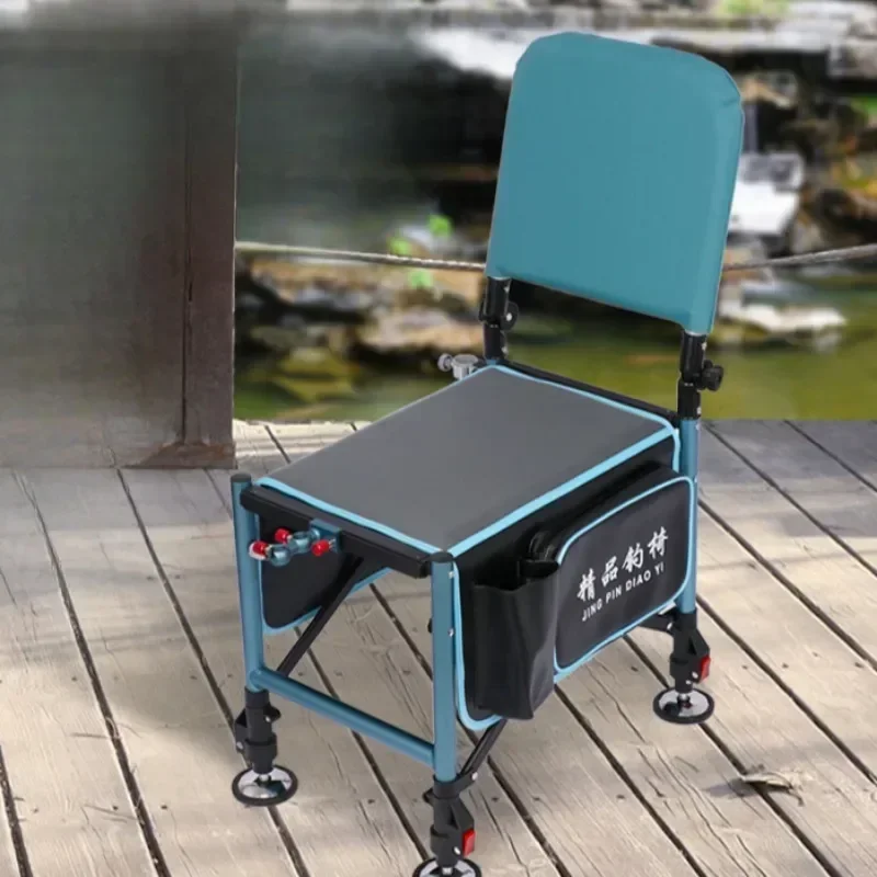 Fishing Chair, All-Terrain Universal Stool, Multi-Functional Angler's Gear, Telescopic Adjustable Legs, Aluminum Alloy