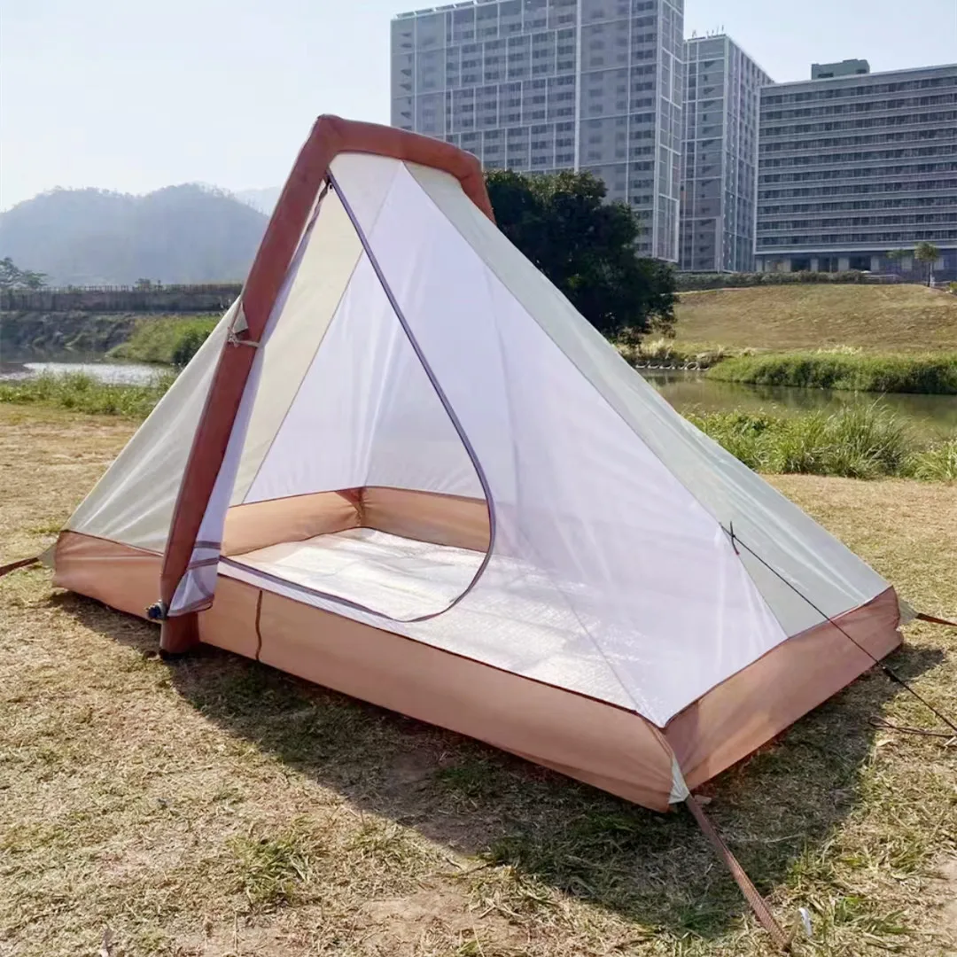 Small PVC Inflatable Bracket Waterproof Outdoor Camping Tent for Two People in All Seasons
