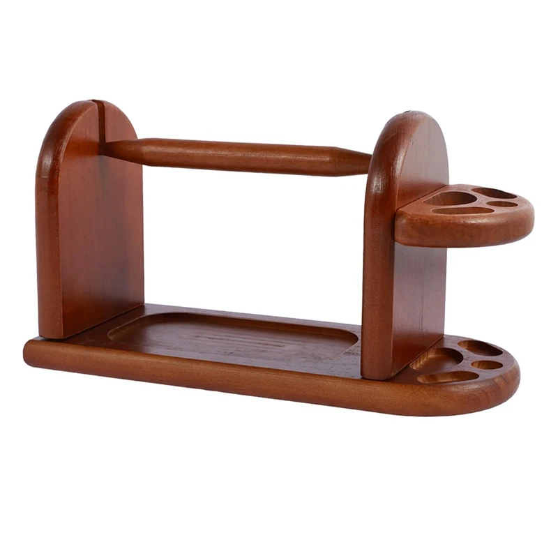 Wooden Yarn Holder For Knitting Crochet, Yarn Rack Stand With Slots, Horizontal Yarn Spinner, Stable Yarn Ball Dispenser