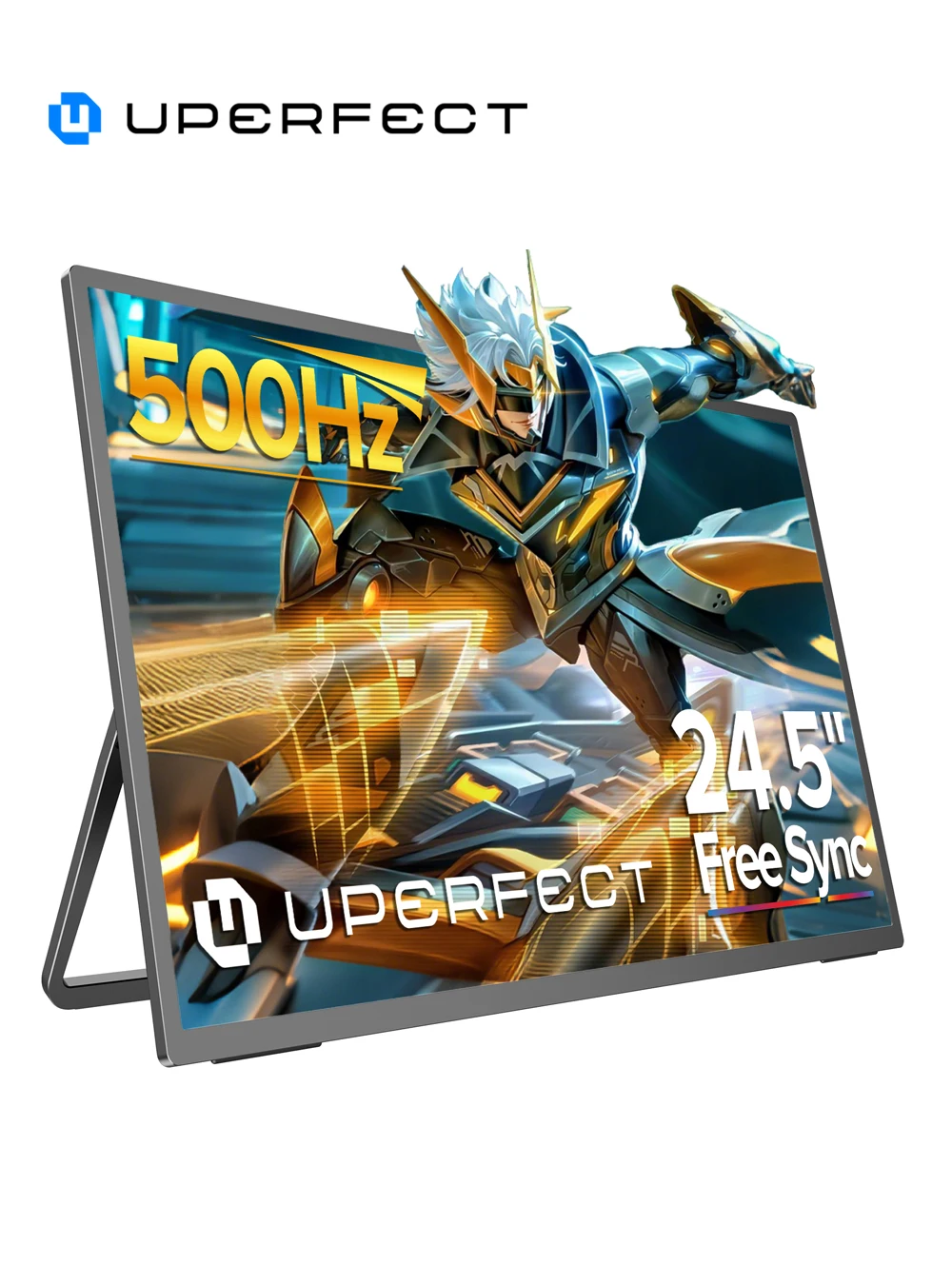 UPERFECT 24.5'' 500Hz Portable Monitor 16:9 IPS Screen Gaming Monitor With Type-C Mini HDMI Second Display For MAC Laptop PC PS5