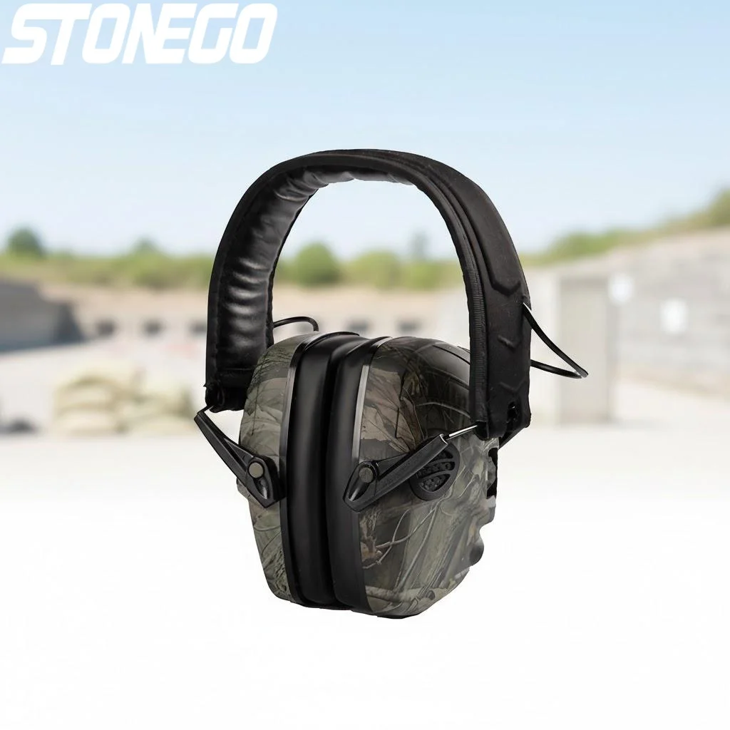 Outdoor Tactical Electronic Shooting Earmuff Antinoise Sound Amplification Hearing Protection Foldable Headset