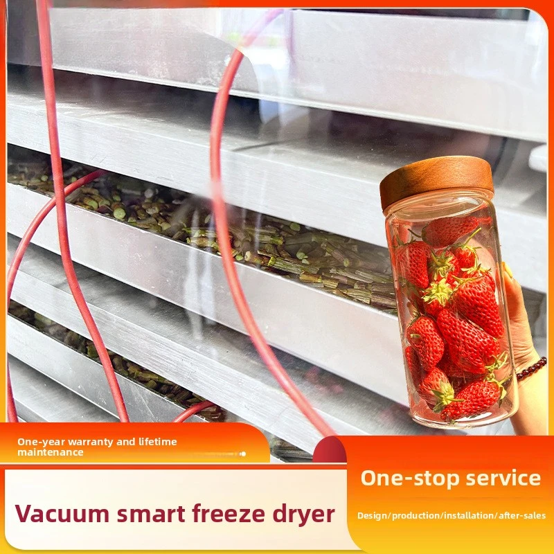 سميكة قطع الزبادي كتلة تجفيف الخوخ الأصفر التابيوكا معدات فاكهة الكيوي فراغ انخفاض استهلاك الطاقة آلة تجميد التجفيف #4