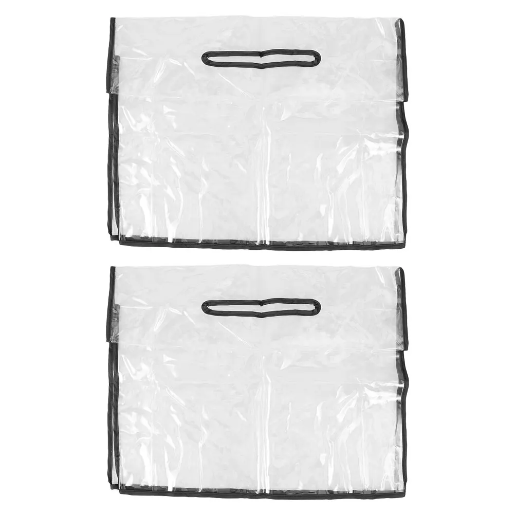 

2 Pcs Waterproof Cover Bag Tote Protective Protector Dust Covers for Purses Pvc Shield