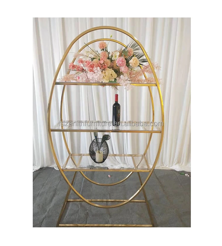 

Top-Ranked Golden Circle Commercial Wine Racks Foldable Cooling Panel Bar Back Wine Bar Ehelves Display For Home Furniture