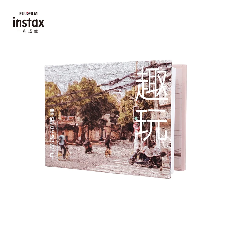 ألبومات صور 5 بوصة 28 جيبًا لـ Fujifilm Instax Wide 400/300/200/100 ألبوم صور بلاستيكي مختوم ألبوم صور واسع