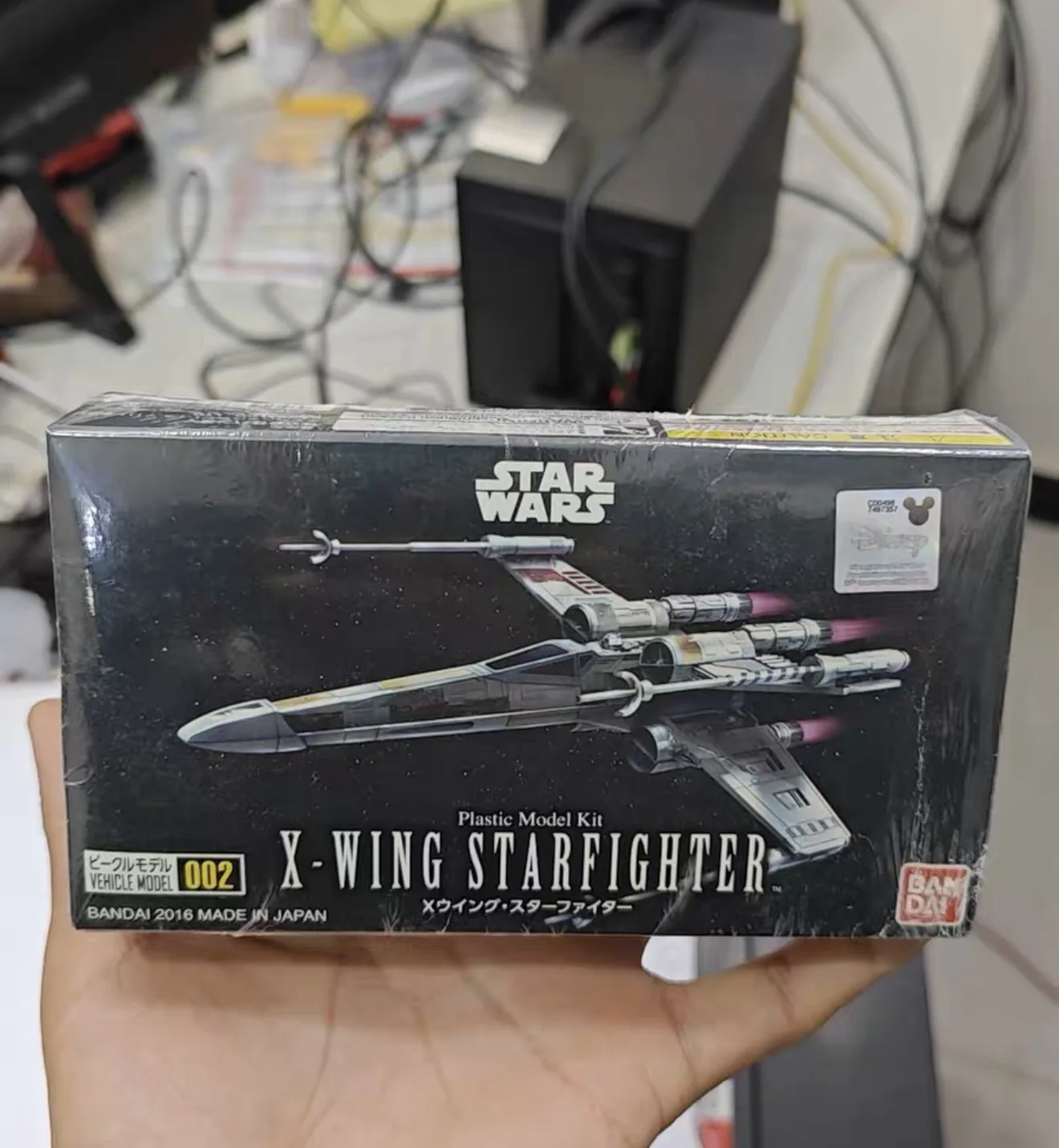 Bandai Original STAR WARS Anime X-WING STARFIGHTER Action Figures Miniature Collectible Model Ornaments Toys Gifts for Kids view 6
