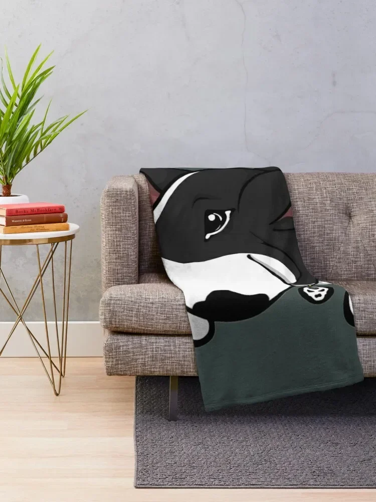 

Черное одеяло Let's Play, Английский бультерьер, мягкое одеяло, дизайнерские одеяла, многофункциональное мягкое одеяло