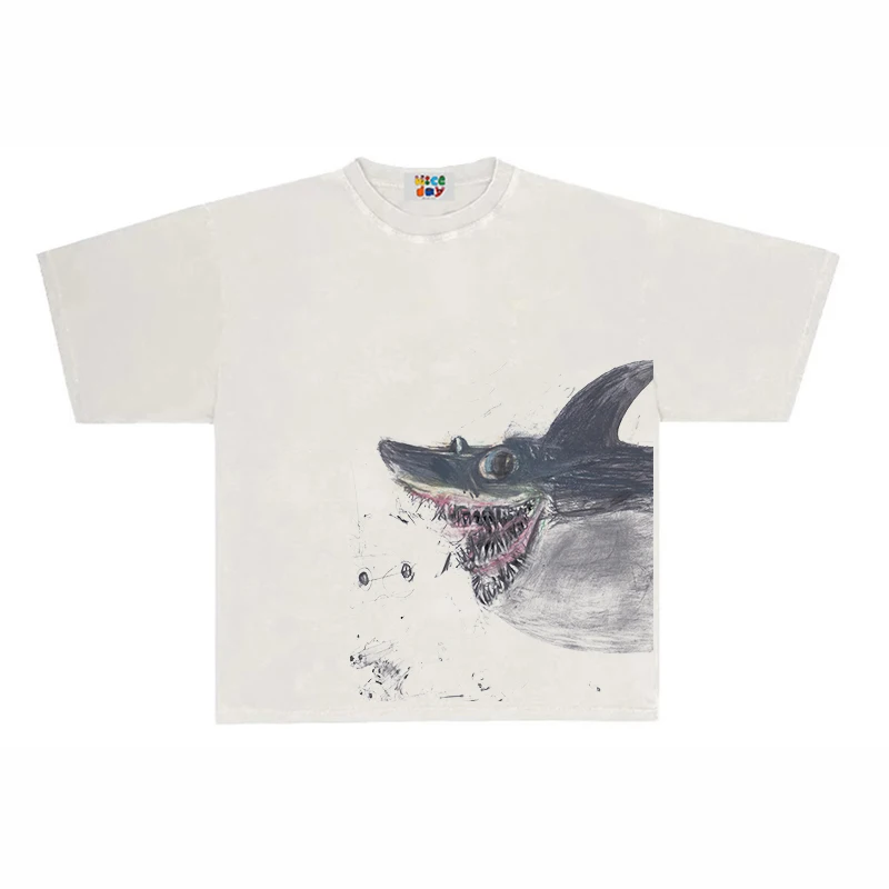 

200g Heavyweight! Trendy American-style Hip-hop Oversized Retro Short-sleeve T-shirt, Stylish Unique Graphic T Shirts Tops Tees