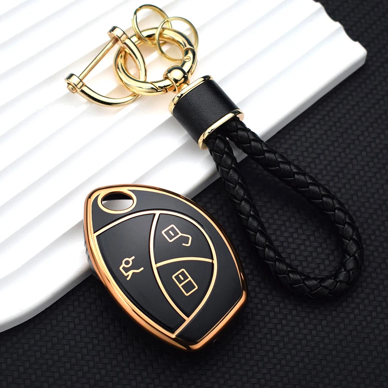 2/3 Button TPU Car Key Cover For Renault Logan For Toyota Malaysia Truguard VG Alarm Cobra Shell Fob Holder Keychain Accessories