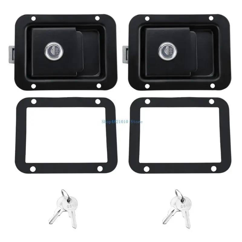 

T3LF Metal Door Lock Entry Handle Latches Adjustable Door Lock Trailer Accessory for Travel Trailer & Secure Installation