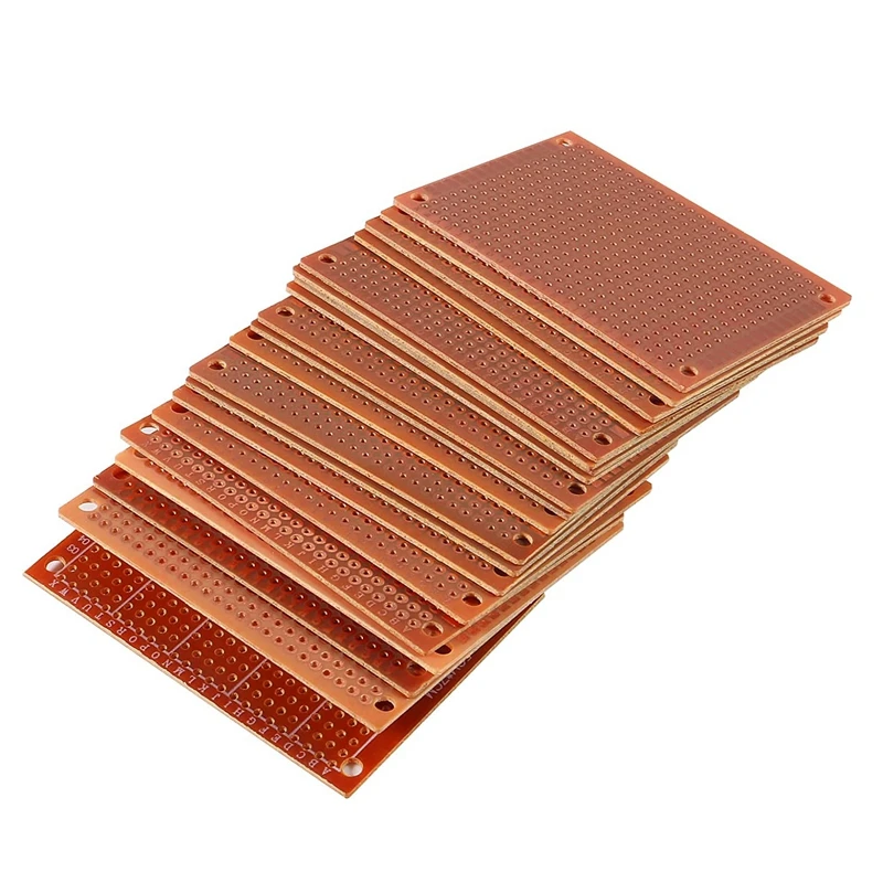 20pcs 5x7cm Bakelite DIY Prototype Board PCB Universal Breadboard Test Prototype 50mm x70mm for Arduino Electronics Experiments