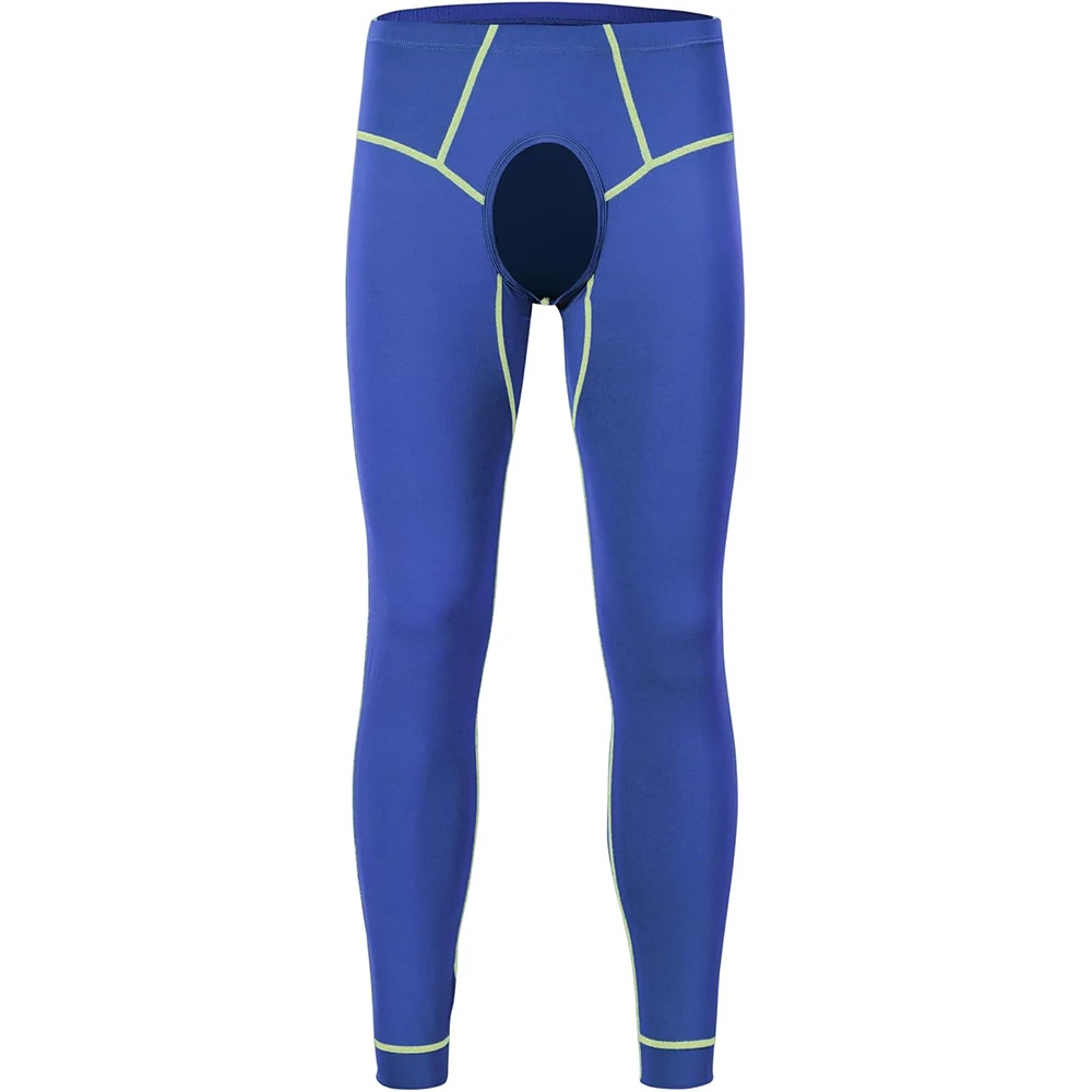 ZONBAILON Thermal Underwear for Men with Open Front Long Johns Mens Base Layer Cold Weather Bottoms Leggings