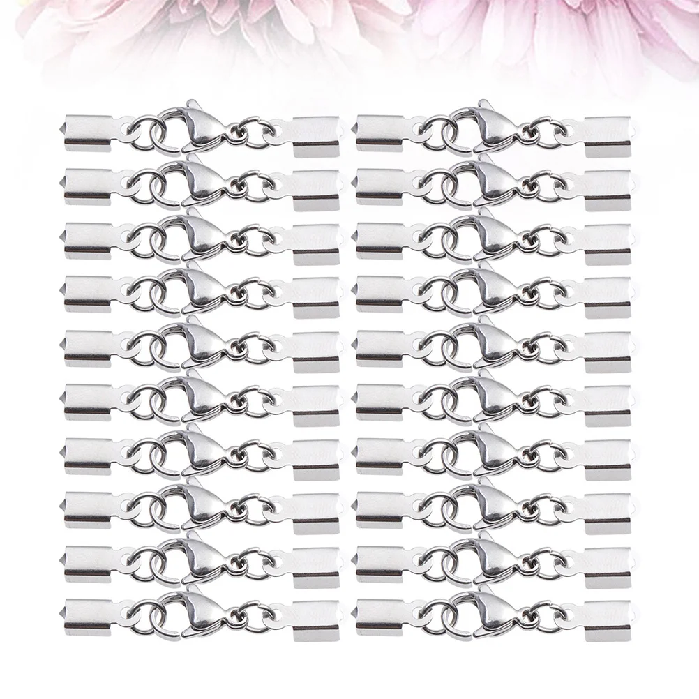 30Pcs Stainless Steel Lobster Clasps Heavy Duty Trigger Clips for DIY Lanyards Bag Charm Holders Id Badge USB Drive Accessories