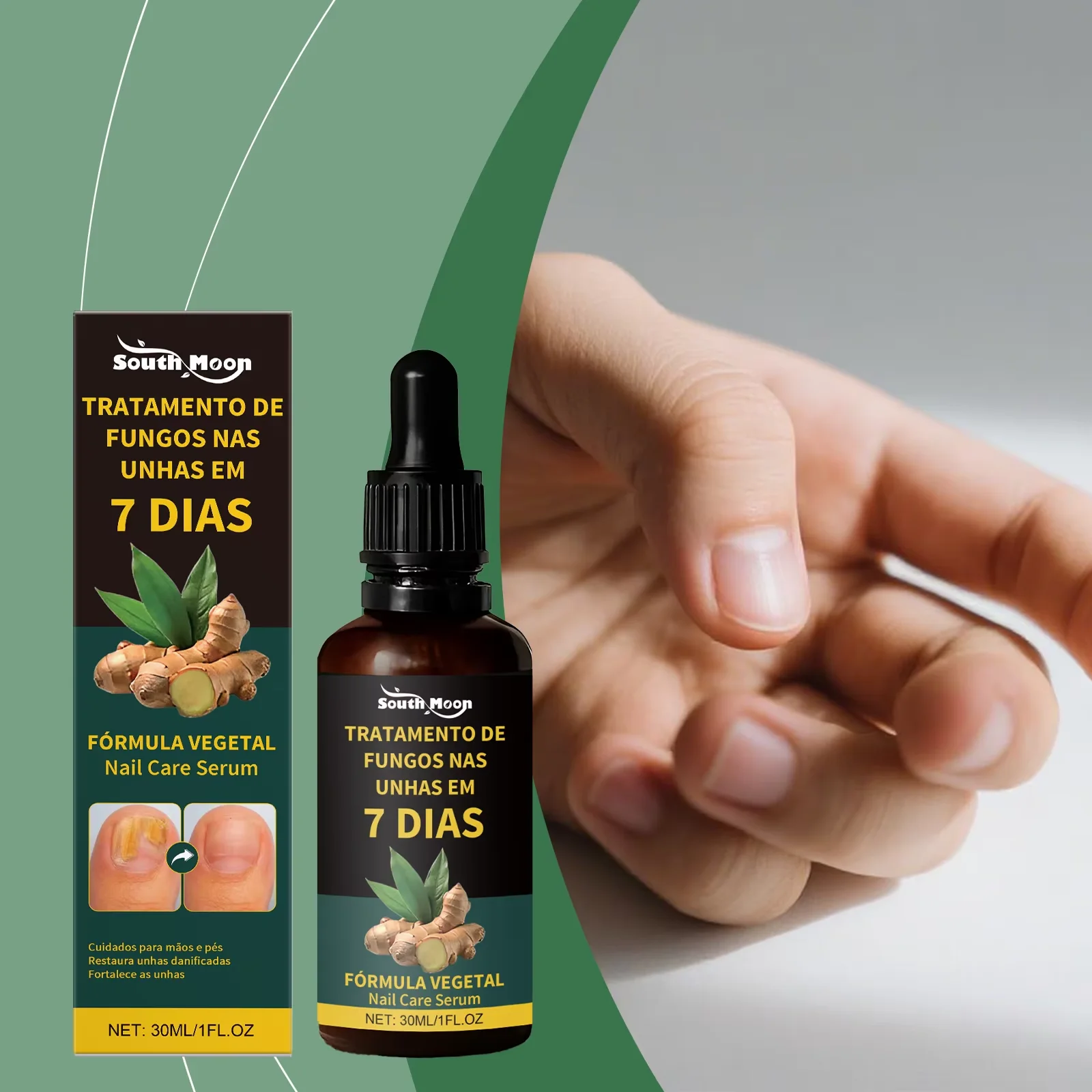 

​Fungal Nail Renewal Serum Anti Infection Paronychia Onychomycosi Restore Discolored Damaged Nails Hand Foot Nail Care Essence