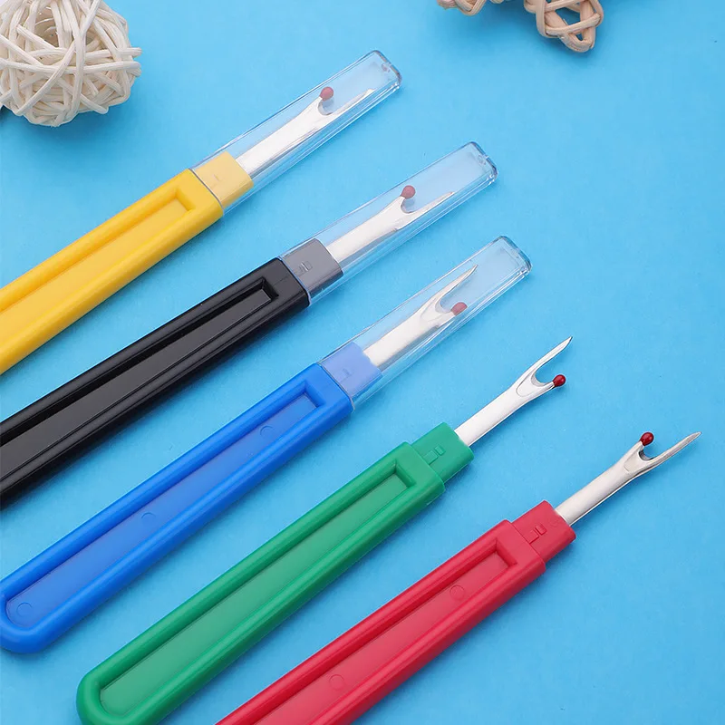 1pc Plastic Handle Craft Thread Cutter Seam Ripper Stitch DIY Knife Needle Arts Sewing Tools Unpicker Sewing Accessories