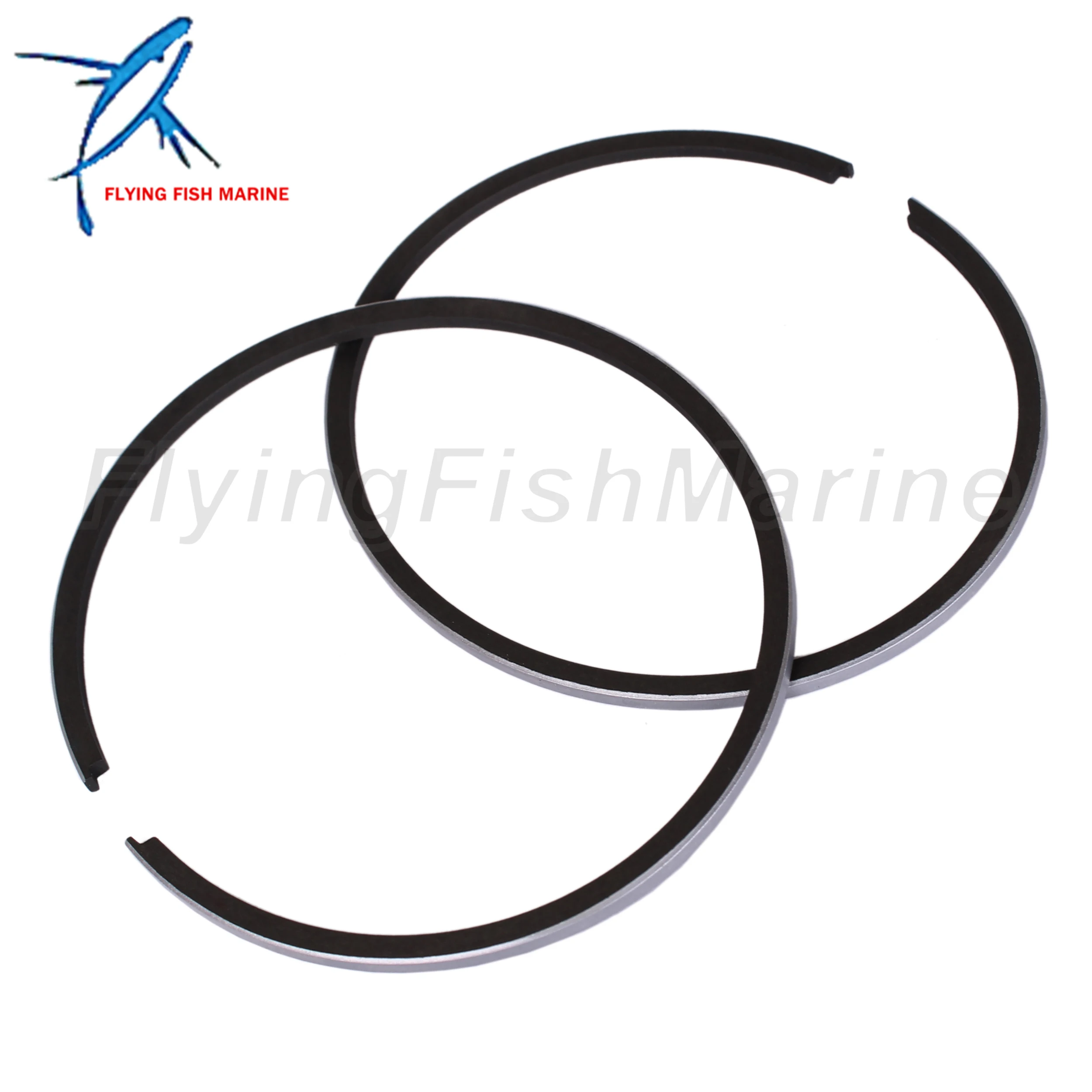 

Outboard Motor 39-831255A6 STD Piston Ring for Mercury Quicksilver Mariner 30HP 40HP 45HP 50HP 55HP 60HP, 76mm STD, 2 PCS