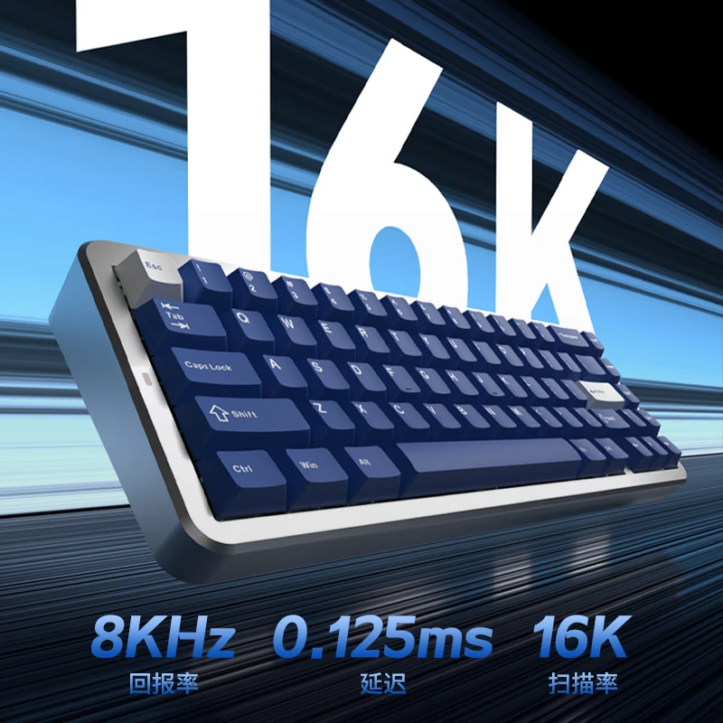 Fl Esports Geo65he Fps Game Valorante Aluminum Magnetic Switch Mechanical Keyboard Wire Magneto King Switch Magnetic Jade Switch