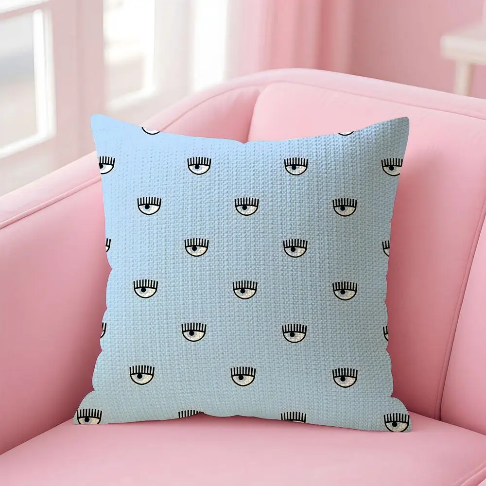 Fashion C-CHIARAs-f-FERRAGNIs Cushion Cover Decorative Linen Throw Pillow case Soft for Bed Sofa Car Home Decor