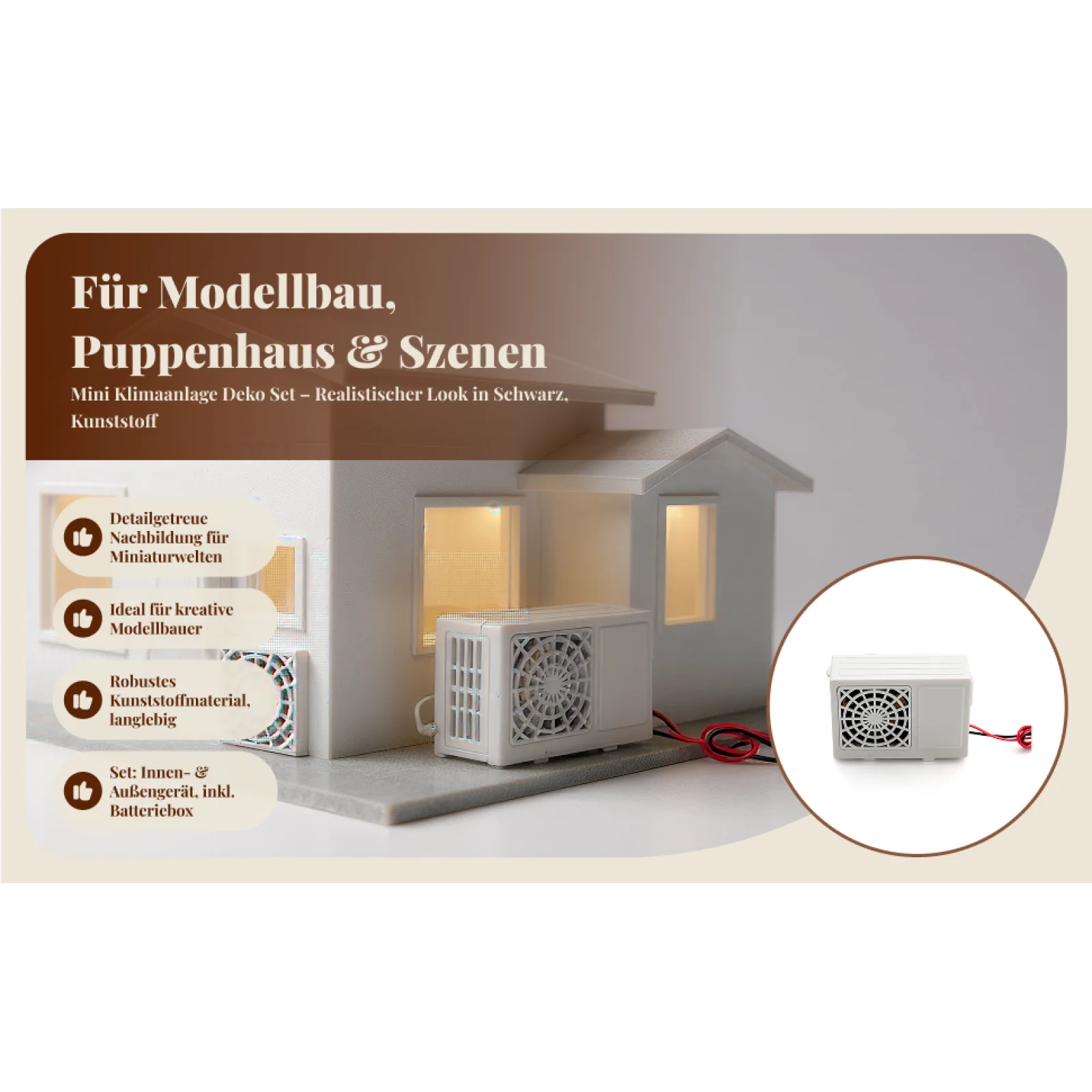 Modelo de ar condicionado de brinquedo mini cenas modelo brinquedos para casa de bonecas de cena diy