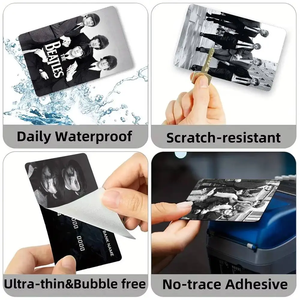 Band The B-BeaTLES-S Credit Card HD Stickers Small Chip Waterproof Sticker Game Card Decal Gift