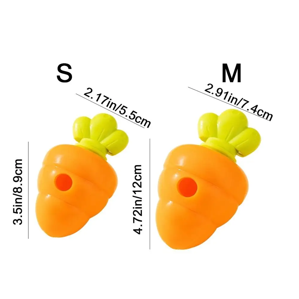 دائم TPR الكلب تسرب الغذاء لعبة الجزرة على شكل لدغة مقاومة الحيوانات الأليفة لغز مضغ اللعب التفاعلية القط تغذية بطيئة تنظيف الأسنان