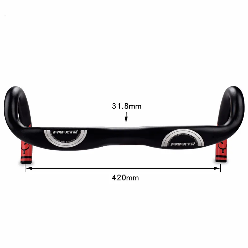 Road Bike Handlebar 31.8mm* 420mm Racing Muscle Horn Handlebars Reduce Resistance Bent Bar Strengthen Drop Bar Bicycle Parts