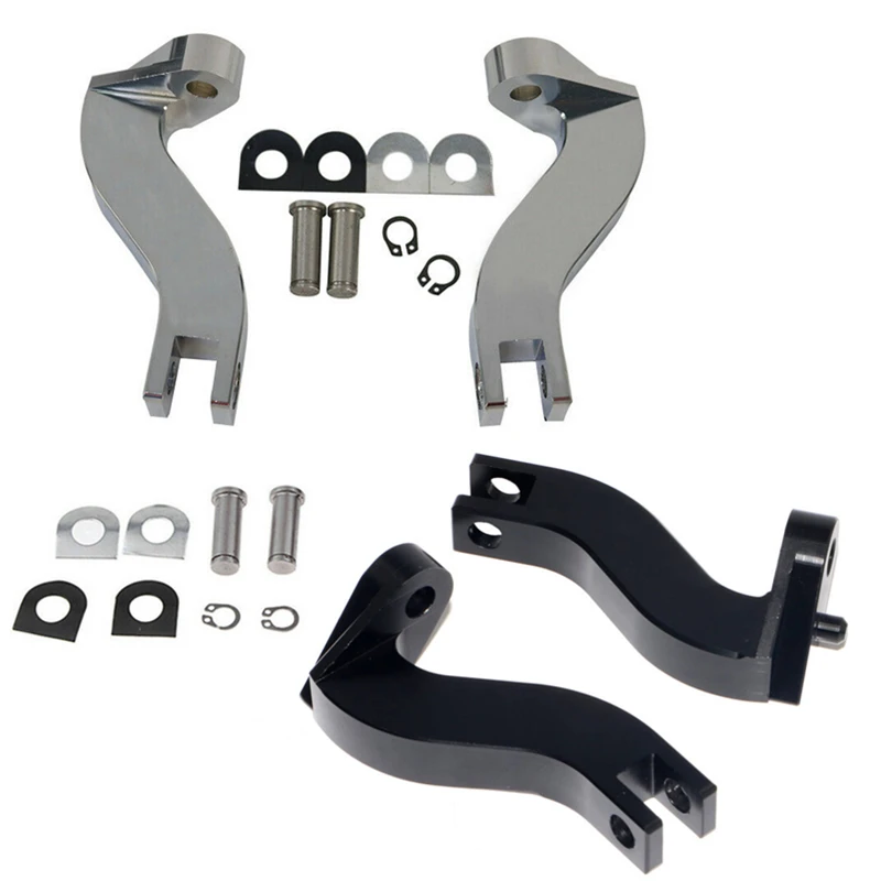 Motorcycle Rear Foot Pegs Mount Bracket Passenger Footrest Mount Kit For  For Touring Street Electra Glide For Road King