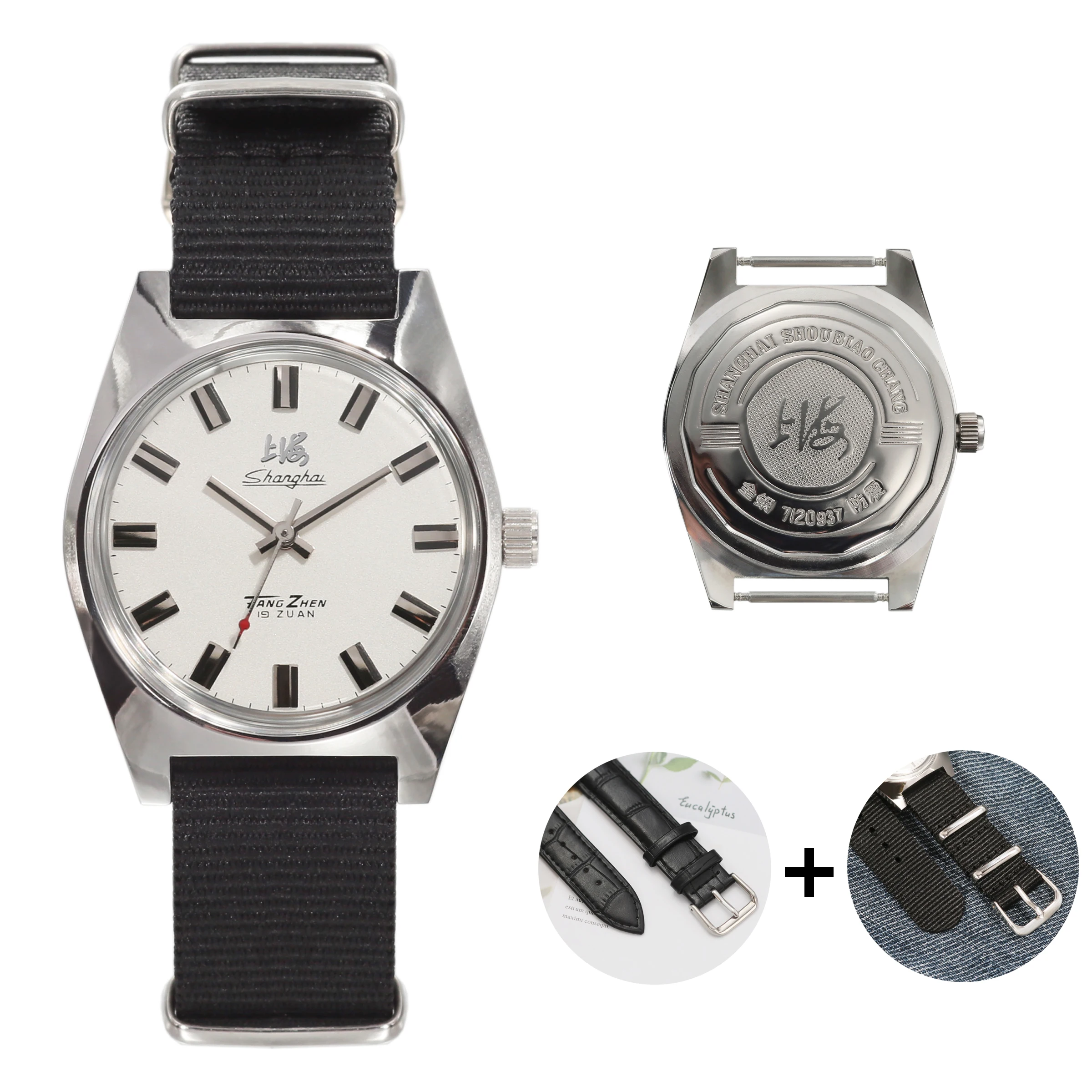 

Shanghai 36MM Hand-Wind Mechanical Watch 7120 Waterproof Bauhaus Design Watch for Men wholesale