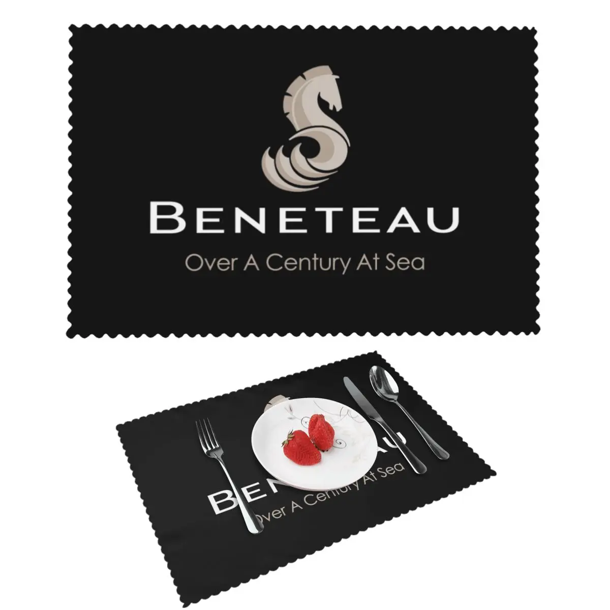Beneteau Sailboat Sailing Yacht POCKET SIDE Placemat Heat Resistant Plate Mat for Dining Table Bowl Coaster Home Absorbent Mats