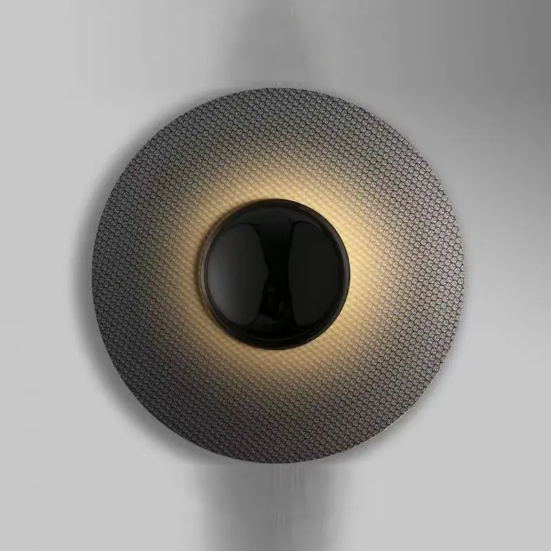 

Modern Creative Corridor wall light Designer sconce Bedroom Bedside Study TV Background Wall indoor decor Circular Wall Lamp